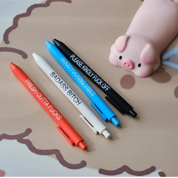 11Pcs Funny Adult Ballpoint Pen Set, Premium Days of The Week Swear Cuss Word - Picture 4 of 6